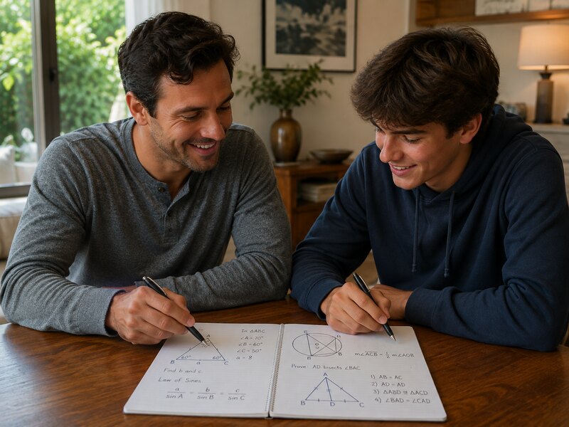 Geometry Tutoring Session with High Performance Tutoring